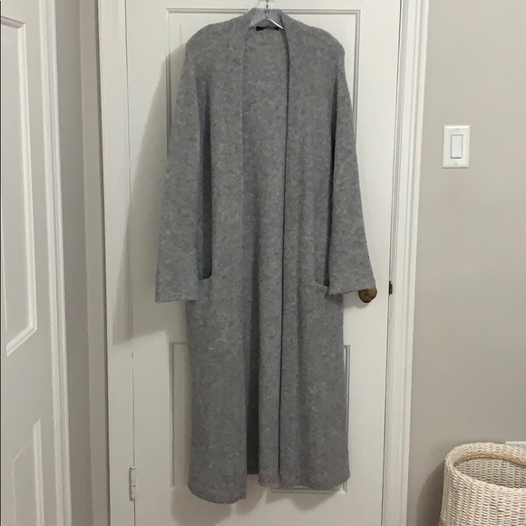 Jenni Kayne Sweaters - Jenni Kayne Boucle Long Duster Sweater Coat Gray M